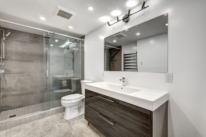 Contemporary Bathroom with Tech Features