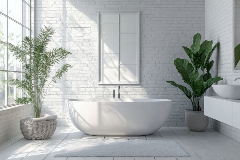 New Bathtub in a Modern Bathroom